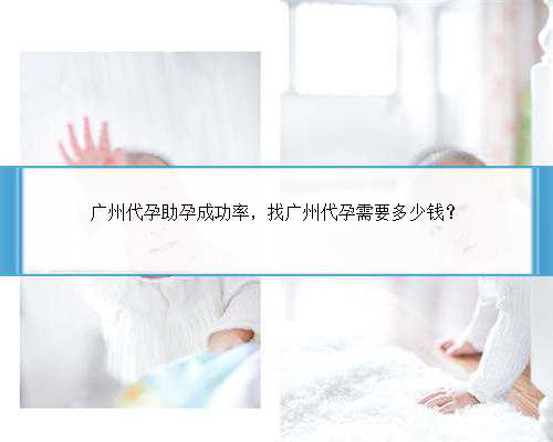 广州代孕助孕成功率，找广州代孕需要多少钱？